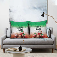 I Stand With Iran Pillow Cover Freedom for the Iranian People