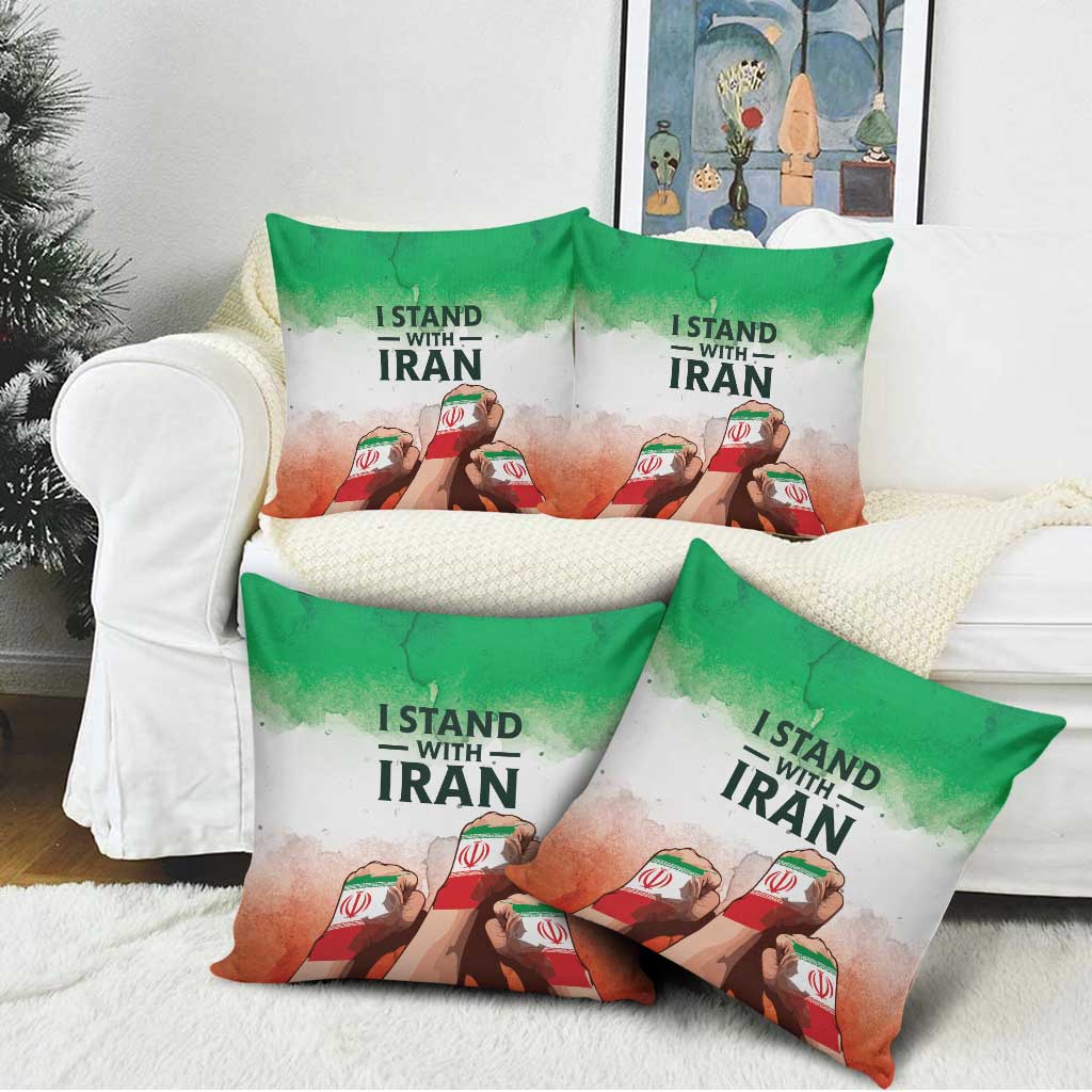I Stand With Iran Pillow Cover Freedom for the Iranian People