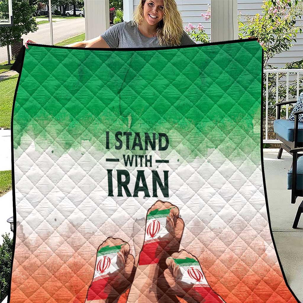I Stand With Iran Quilt Freedom for the Iranian People