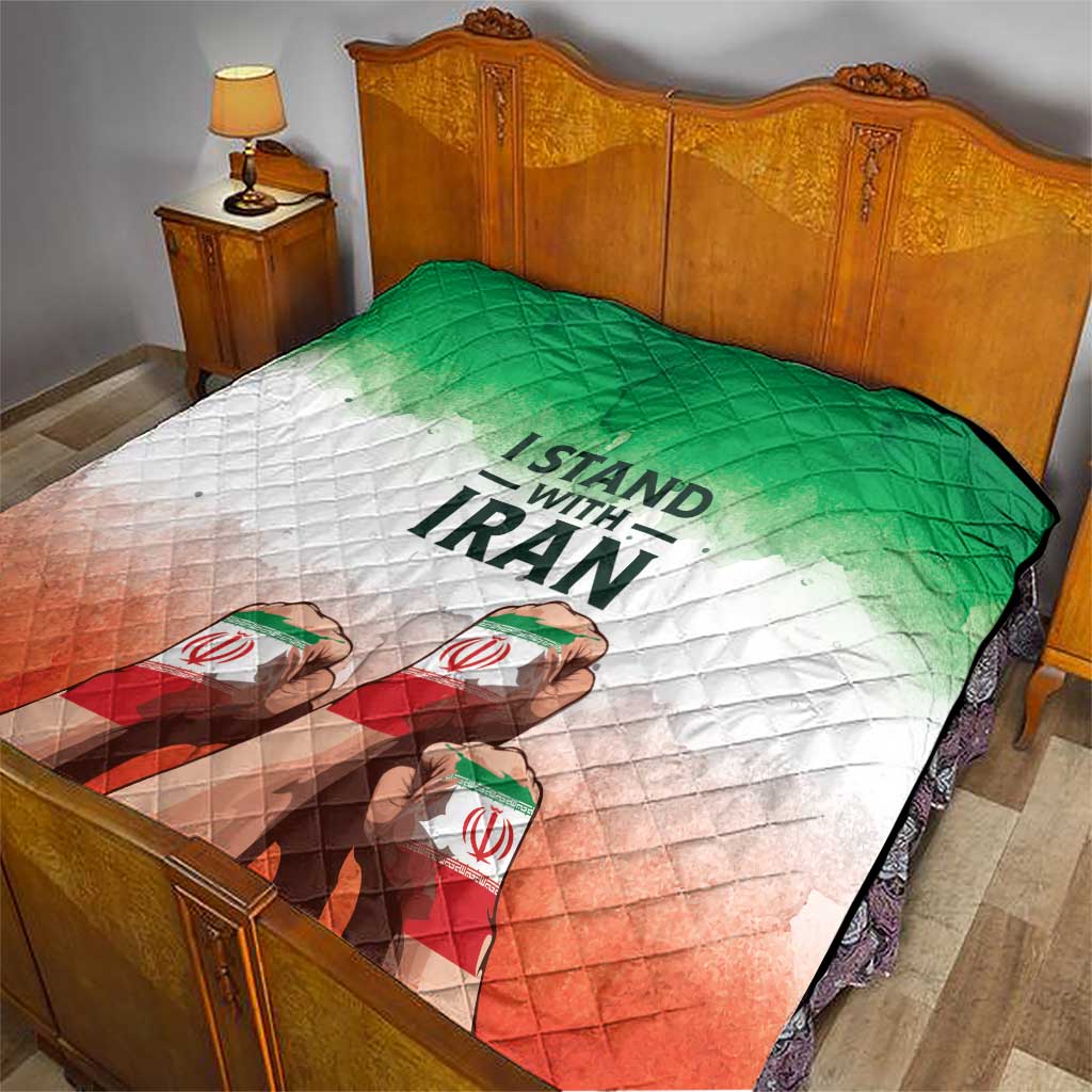 I Stand With Iran Quilt Freedom for the Iranian People