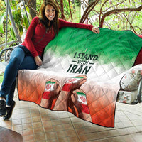 I Stand With Iran Quilt Freedom for the Iranian People