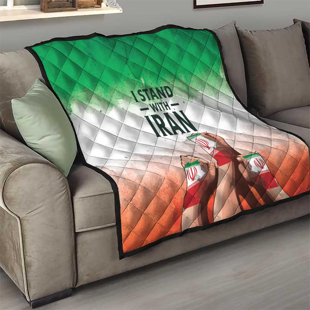 I Stand With Iran Quilt Freedom for the Iranian People
