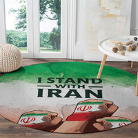 I Stand With Iran Round Carpet Freedom for the Iranian People