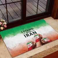 I Stand With Iran Rubber Doormat Freedom for the Iranian People