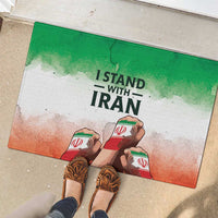 I Stand With Iran Rubber Doormat Freedom for the Iranian People