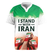 I Stand With Iran Personalized Rugby Jersey Freedom for the Iranian People