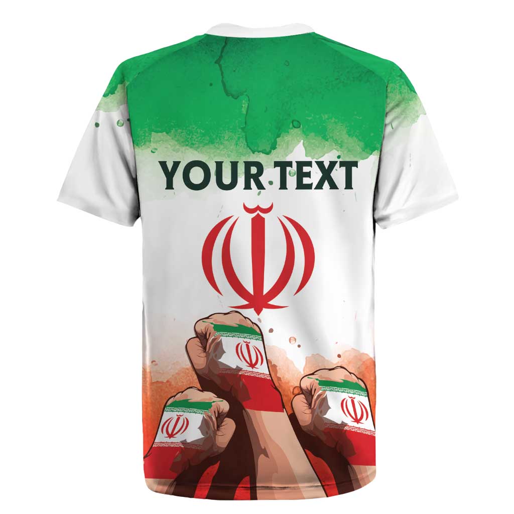 I Stand With Iran Personalized Rugby Jersey Freedom for the Iranian People