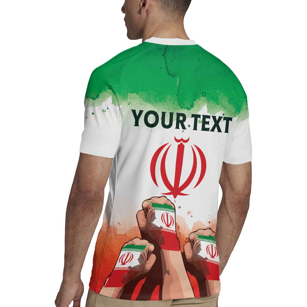 I Stand With Iran Personalized Rugby Jersey Freedom for the Iranian People