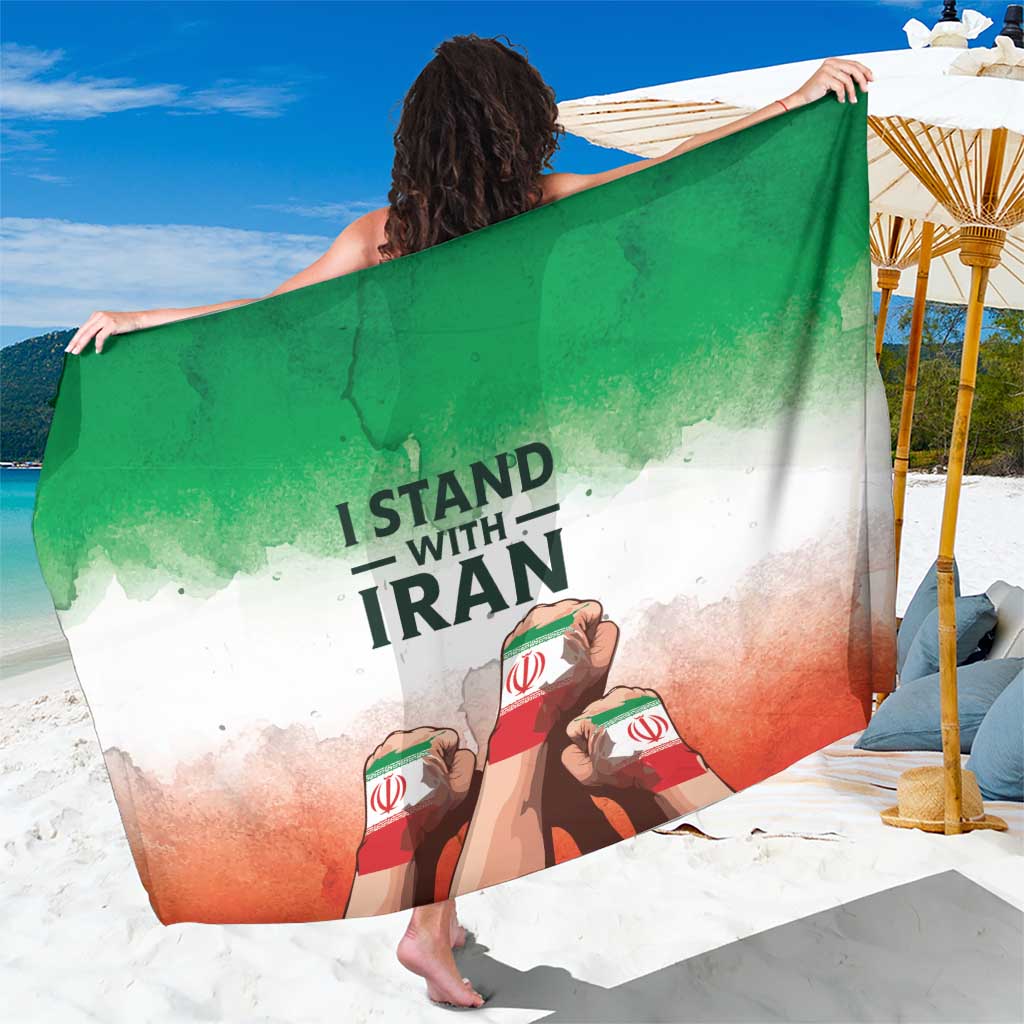 I Stand With Iran Sarong Freedom for the Iranian People