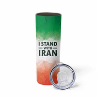 I Stand With Iran Personalized Skinny Tumbler Freedom for the Iranian People