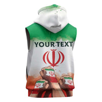 I Stand With Iran Personalized Sleeveless Hoodie Freedom for the Iranian People