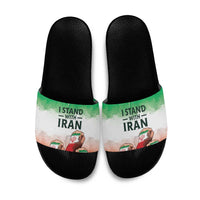 I Stand With Iran Slide Sandals Freedom for the Iranian People