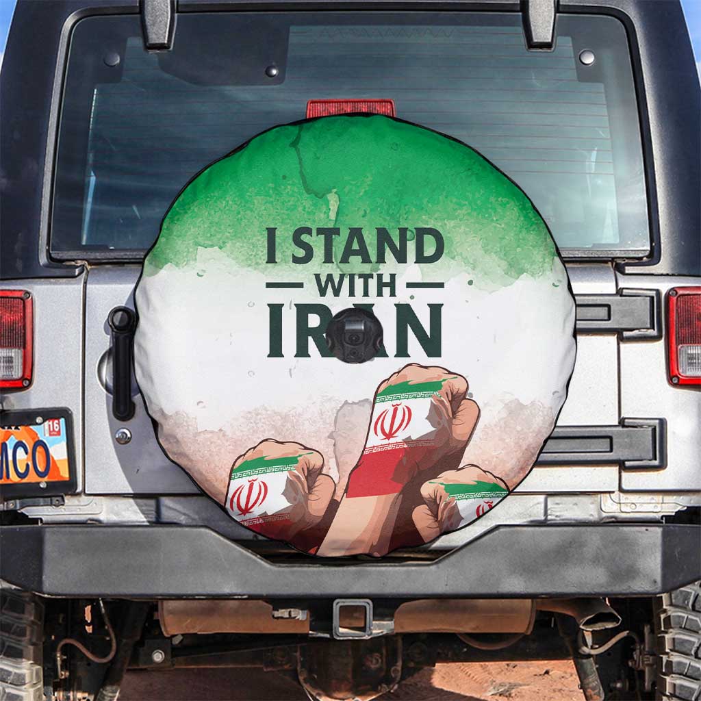 I Stand With Iran Spare Tire Cover Freedom for the Iranian People