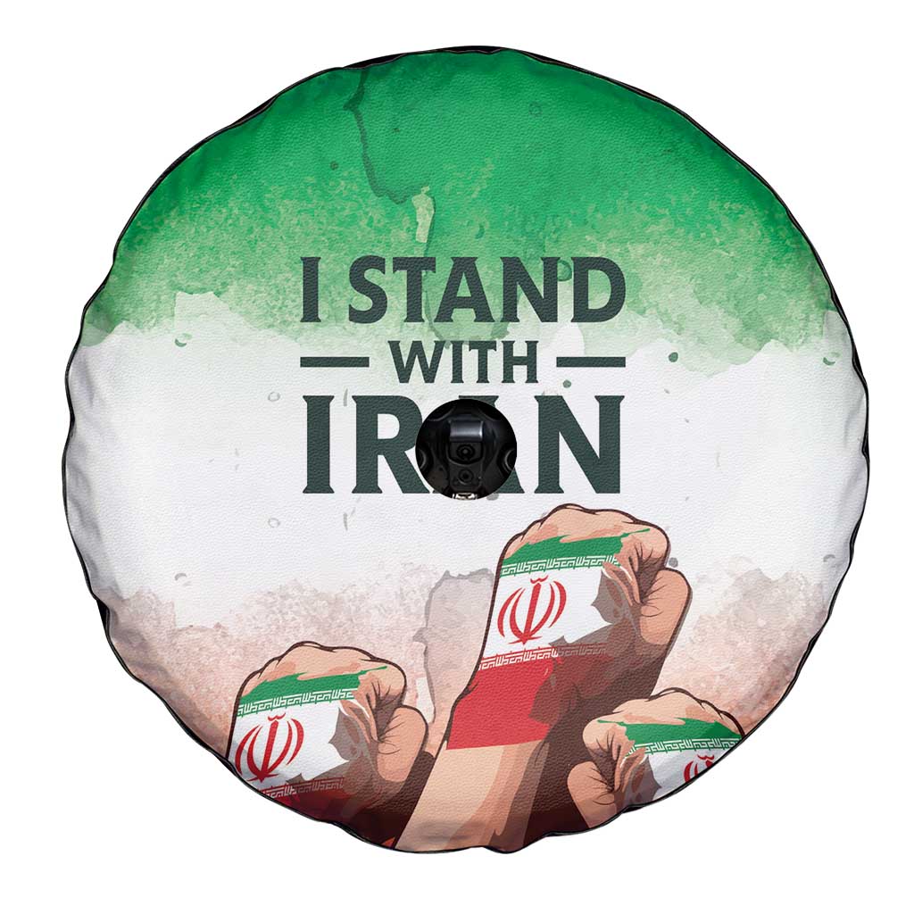 I Stand With Iran Spare Tire Cover Freedom for the Iranian People