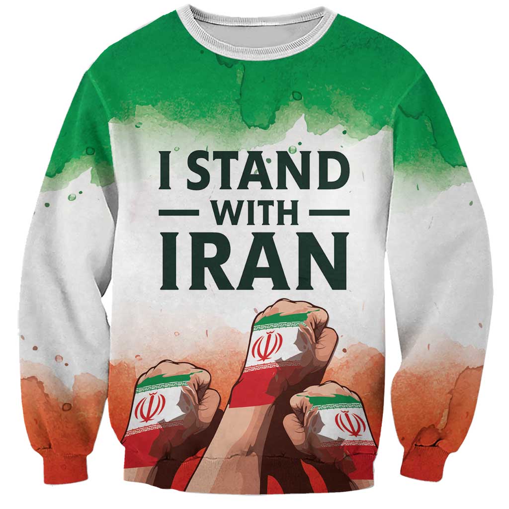 I Stand With Iran Personalized Sweatshirt Freedom for the Iranian People