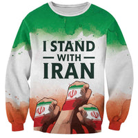I Stand With Iran Personalized Sweatshirt Freedom for the Iranian People