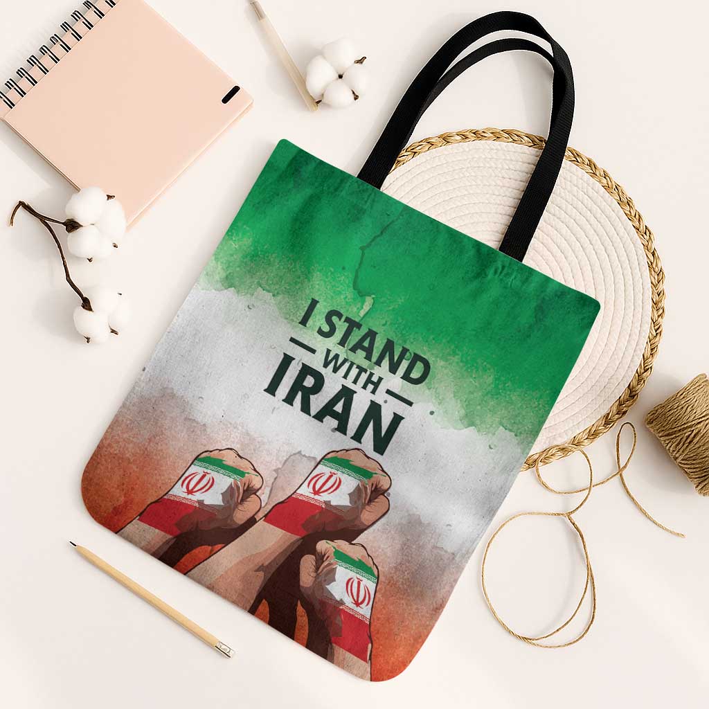 I Stand With Iran Tote Bag Freedom for the Iranian People