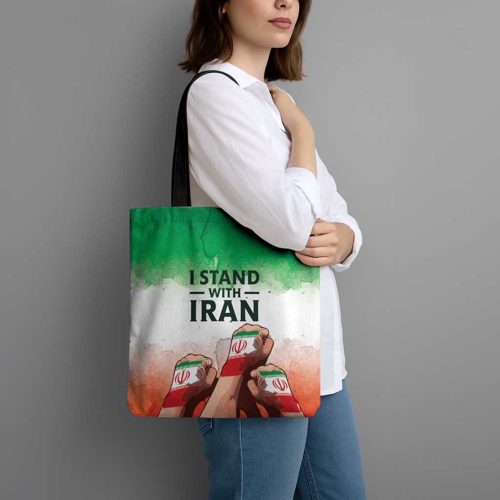I Stand With Iran Tote Bag Freedom for the Iranian People