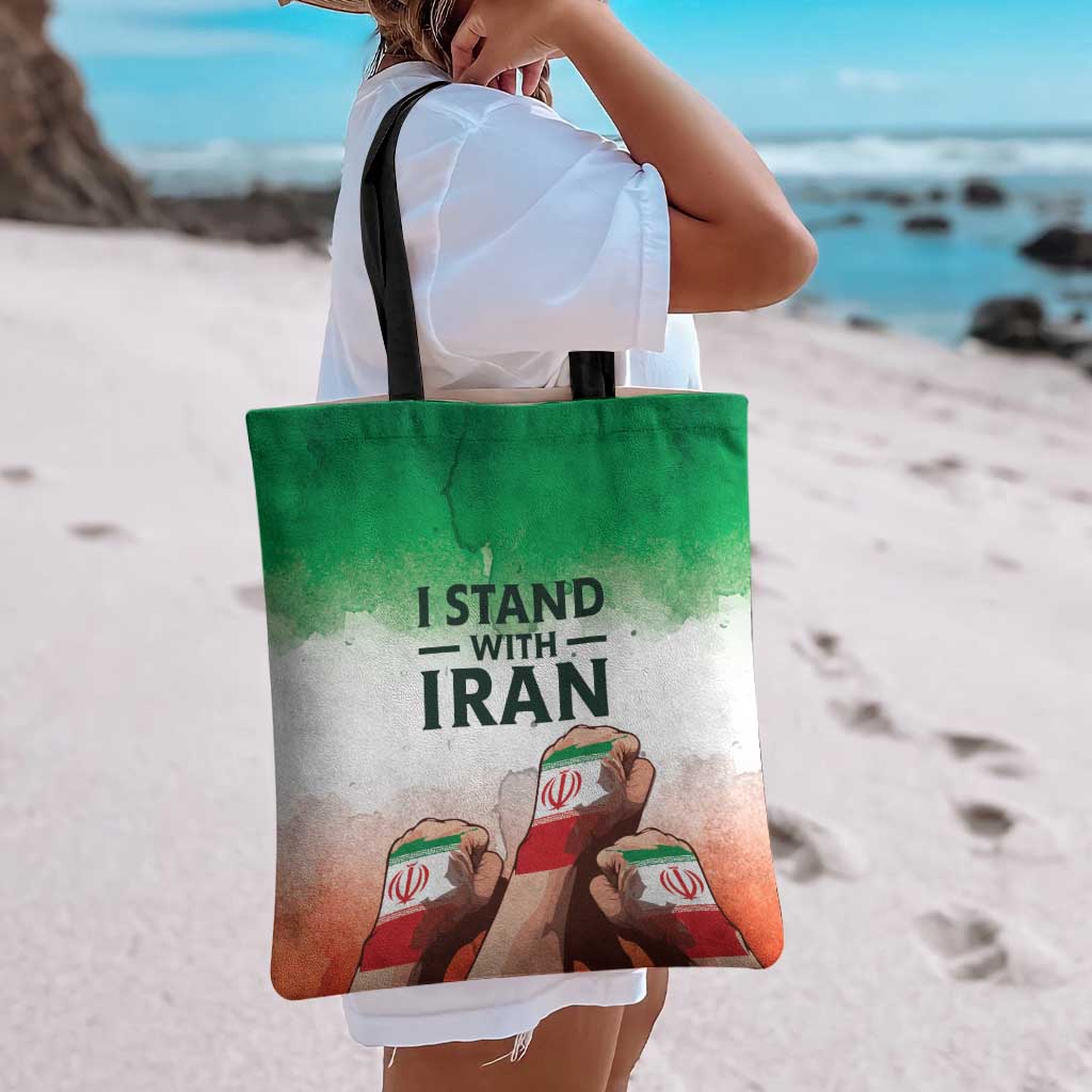 I Stand With Iran Tote Bag Freedom for the Iranian People