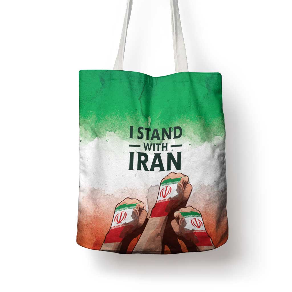 I Stand With Iran Tote Bag Freedom for the Iranian People