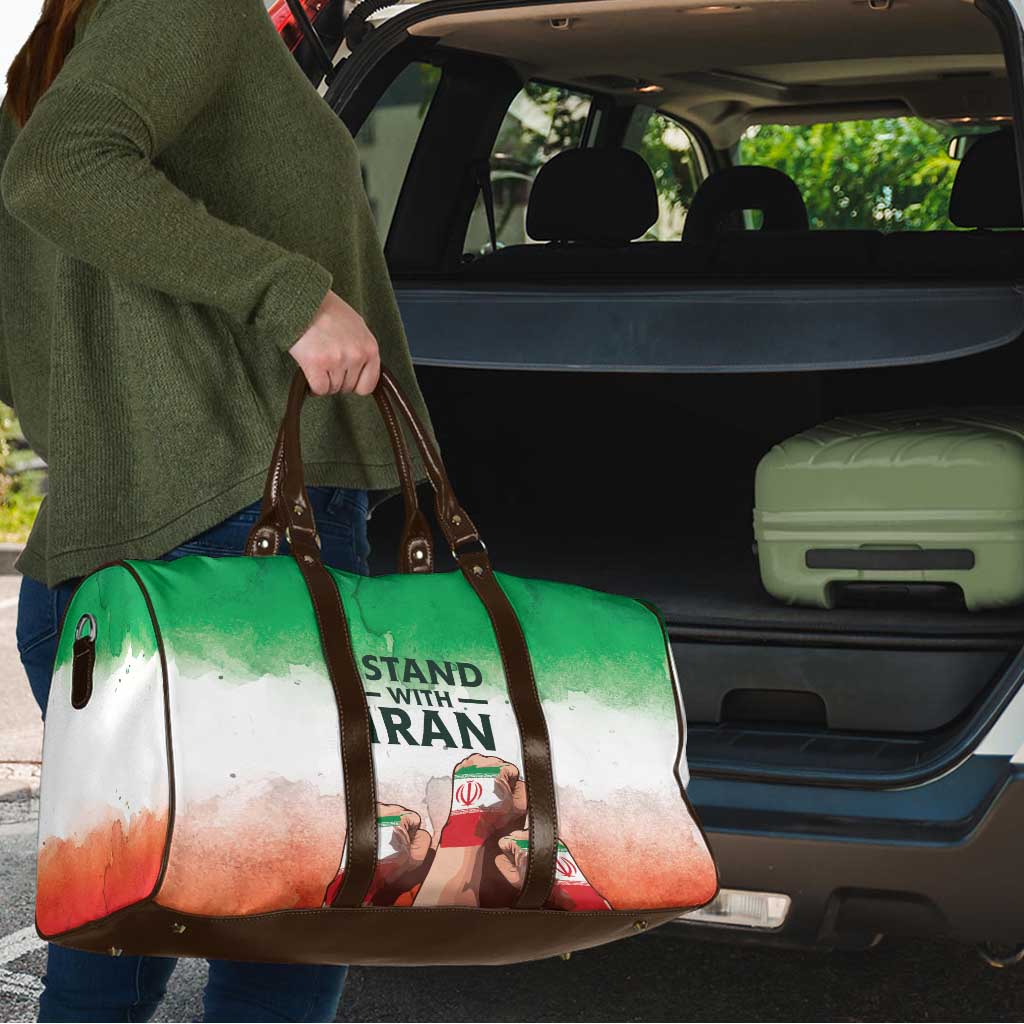 I Stand With Iran Travel Bag Freedom for the Iranian People