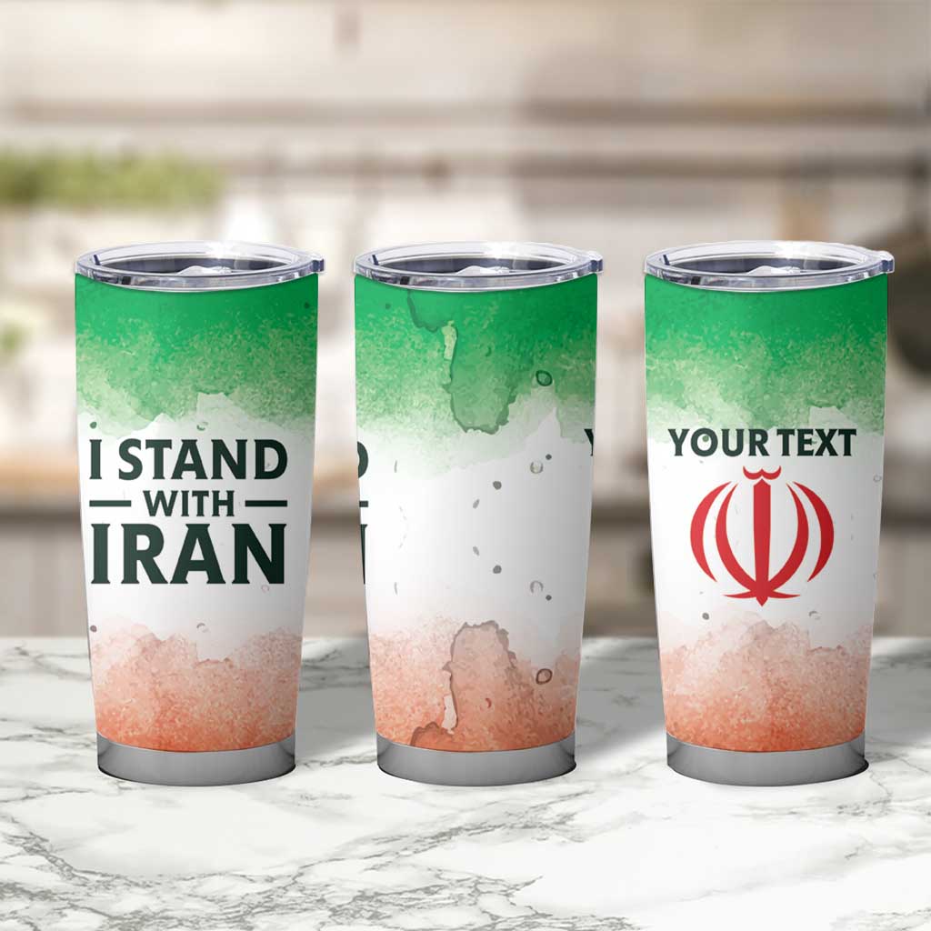 I Stand With Iran Personalized Tumbler Cup Freedom for the Iranian People
