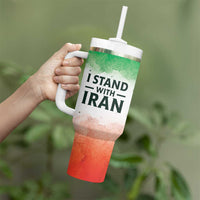 I Stand With Iran Personalized Tumbler With Handle Freedom for the Iranian People