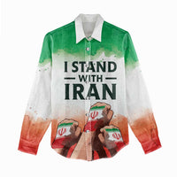 I Stand With Iran Personalized Women Casual Shirt Freedom for the Iranian People