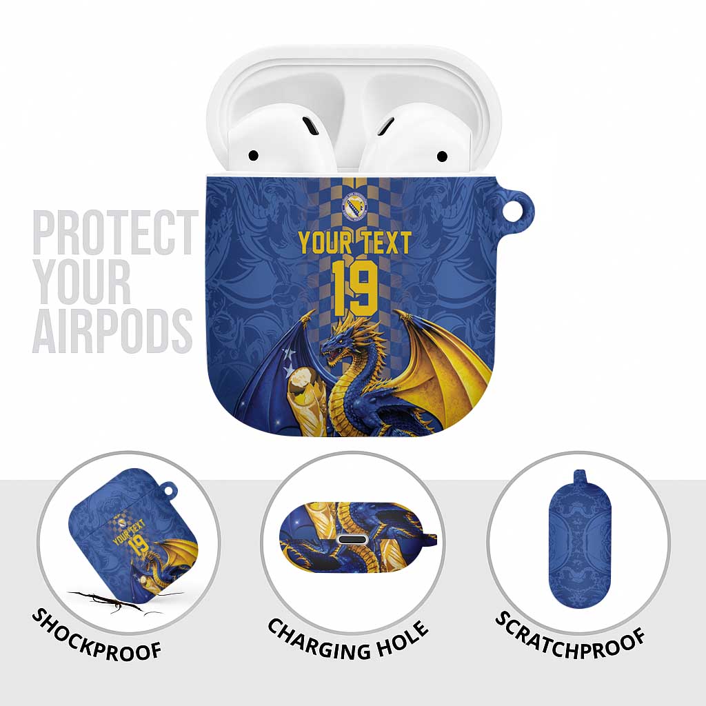 Custom World Football Bosnia and Herzegovina AirPods Case Go Zmajevi Dragons Road To 2026