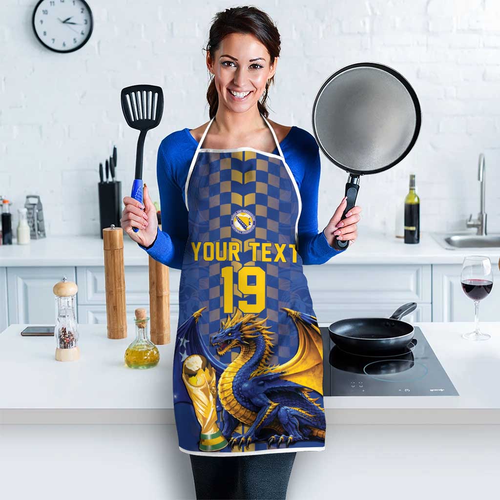 Custom World Football Bosnia and Herzegovina Apron Go Zmajevi Dragons Road To 2026