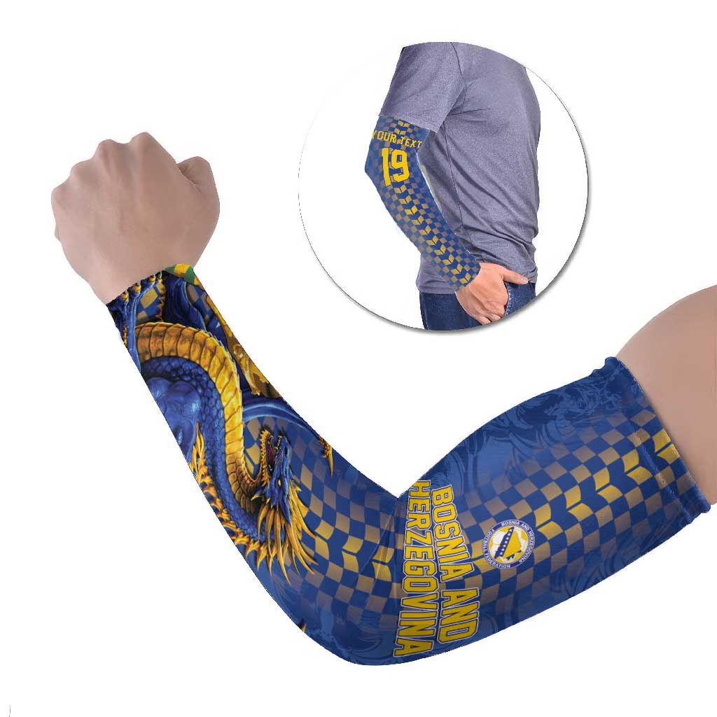 Custom World Football Bosnia and Herzegovina Arm Sleeves Go Zmajevi Dragons Road To 2026