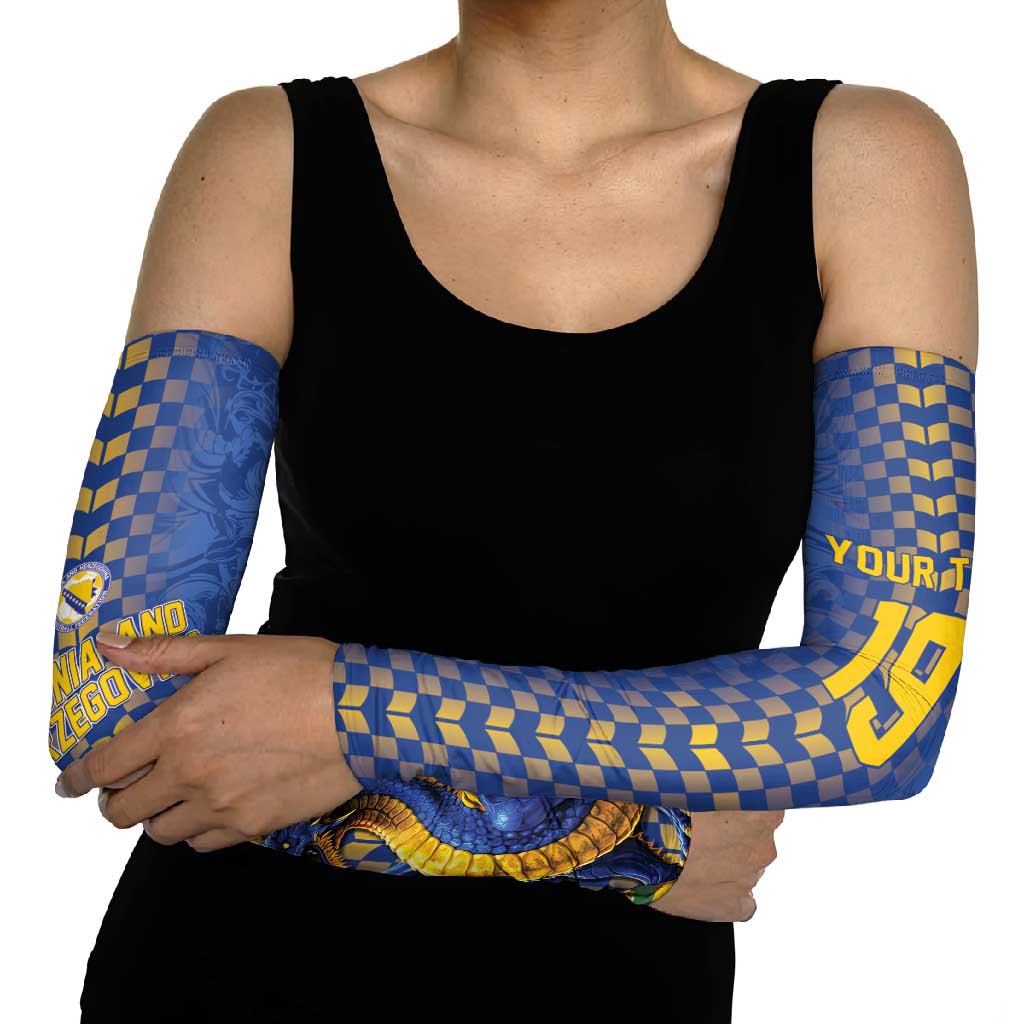Custom World Football Bosnia and Herzegovina Arm Sleeves Go Zmajevi Dragons Road To 2026