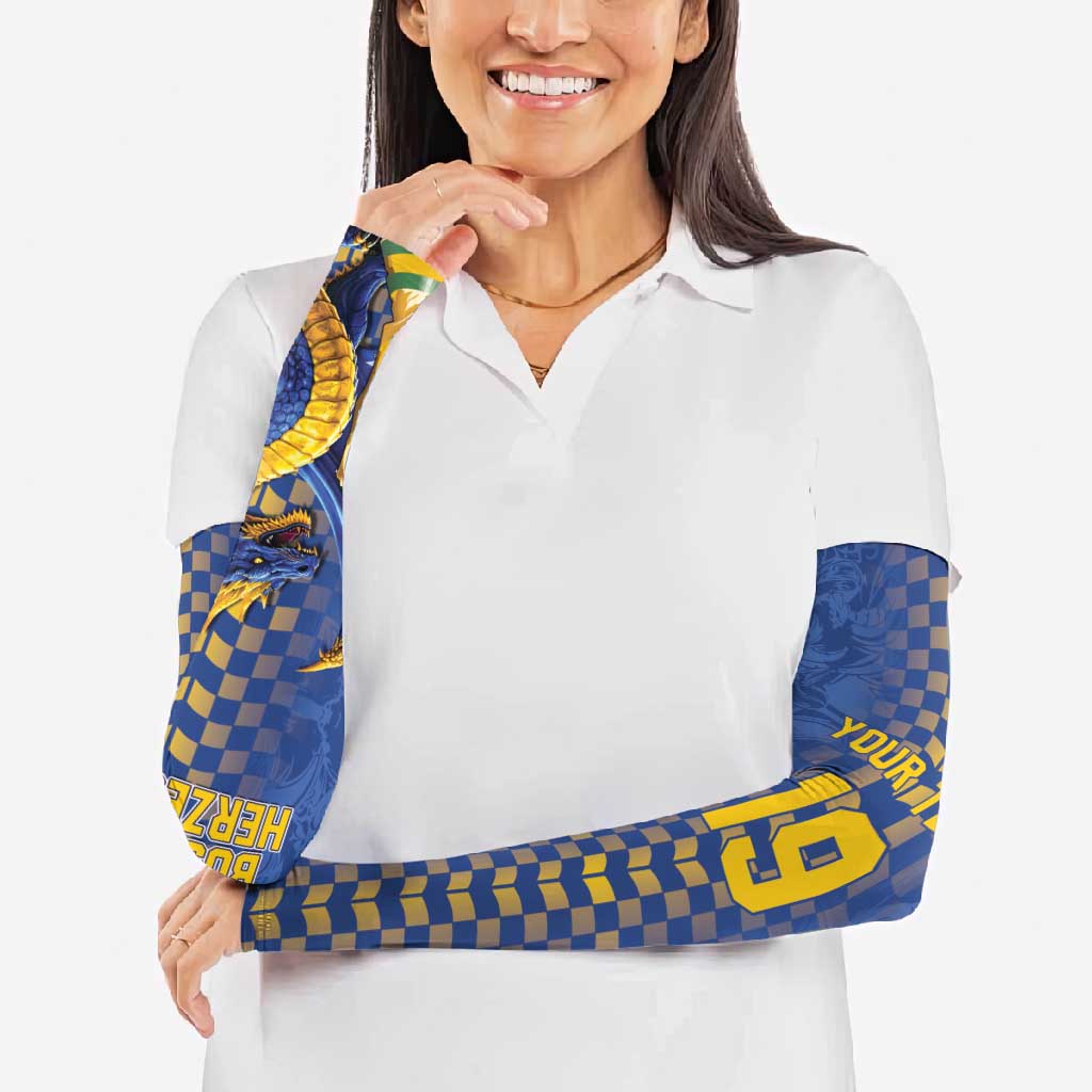 Custom World Football Bosnia and Herzegovina Arm Sleeves Go Zmajevi Dragons Road To 2026