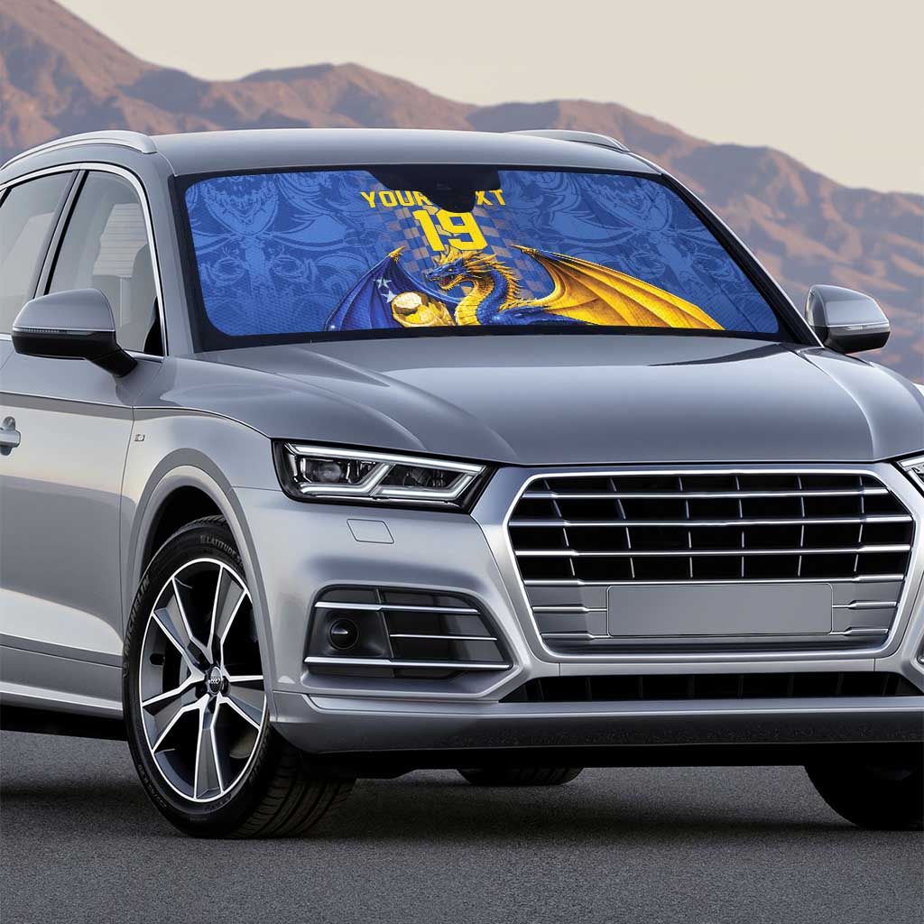 Custom World Football Bosnia and Herzegovina Auto Sun Shade Go Zmajevi Dragons Road To 2026