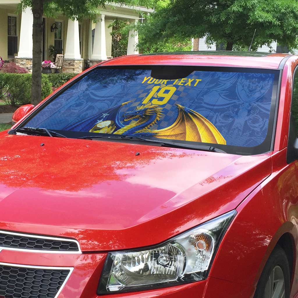 Custom World Football Bosnia and Herzegovina Auto Sun Shade Go Zmajevi Dragons Road To 2026