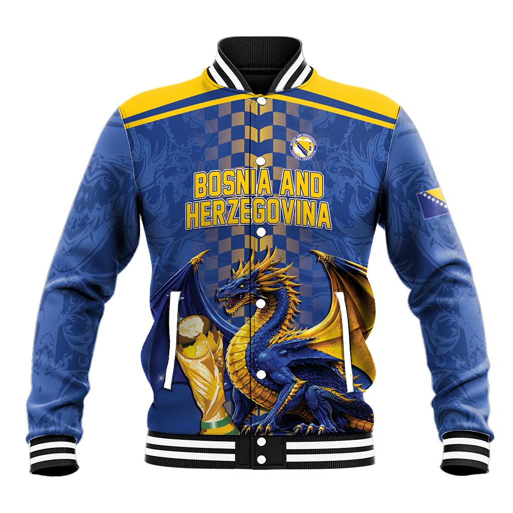 Custom World Football Bosnia and Herzegovina Baseball Jacket Go Zmajevi Dragons Road To 2026