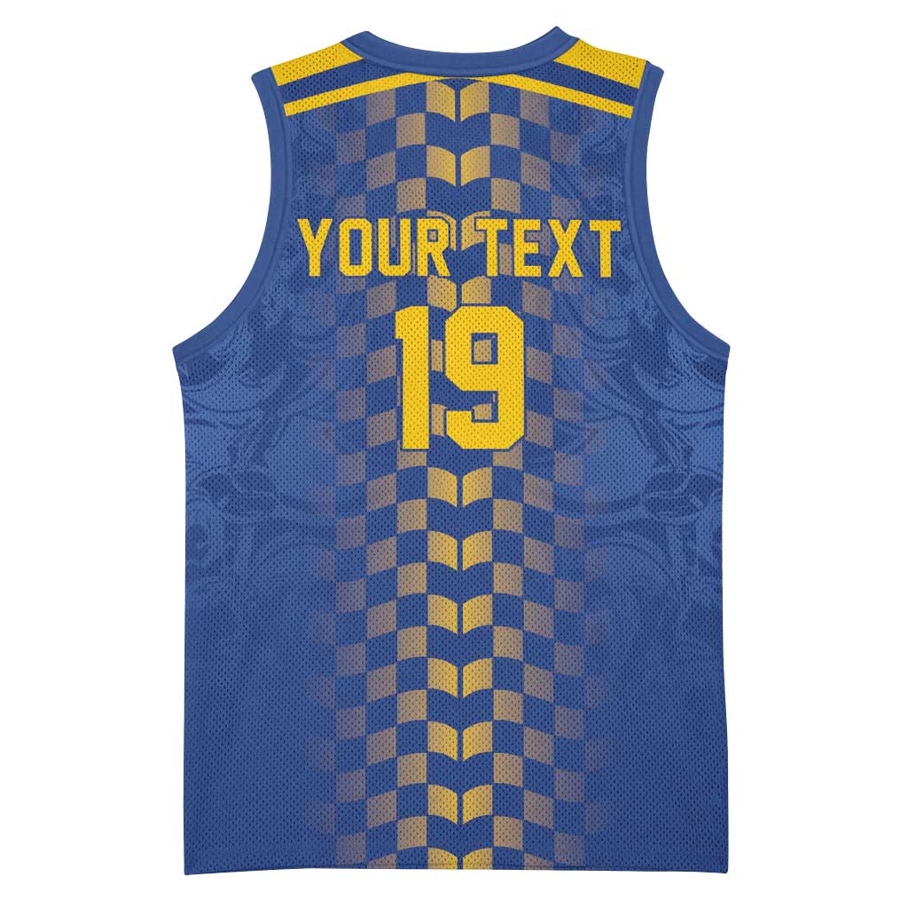 Custom World Football Bosnia and Herzegovina Basketball Jersey Go Zmajevi Dragons Road To 2026