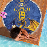 Custom World Football Bosnia and Herzegovina Beach Blanket Go Zmajevi Dragons Road To 2026