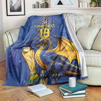Custom World Football Bosnia and Herzegovina Blanket Go Zmajevi Dragons Road To 2026
