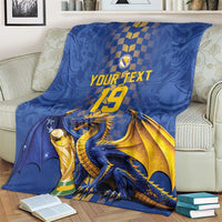 Custom World Football Bosnia and Herzegovina Blanket Go Zmajevi Dragons Road To 2026