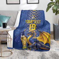 Custom World Football Bosnia and Herzegovina Blanket Go Zmajevi Dragons Road To 2026