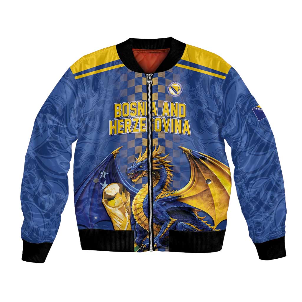 Custom World Football Bosnia and Herzegovina Bomber Jacket Go Zmajevi Dragons Road To 2026