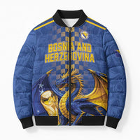 Custom World Football Bosnia and Herzegovina Bomber Puffer Jacket Go Zmajevi Dragons Road To 2026