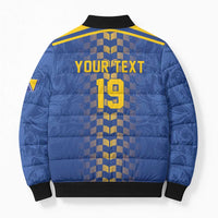 Custom World Football Bosnia and Herzegovina Bomber Puffer Jacket Go Zmajevi Dragons Road To 2026