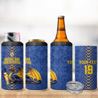 Custom World Football Bosnia and Herzegovina 4 in 1 Can Cooler Tumbler Go Zmajevi Dragons Road To 2026