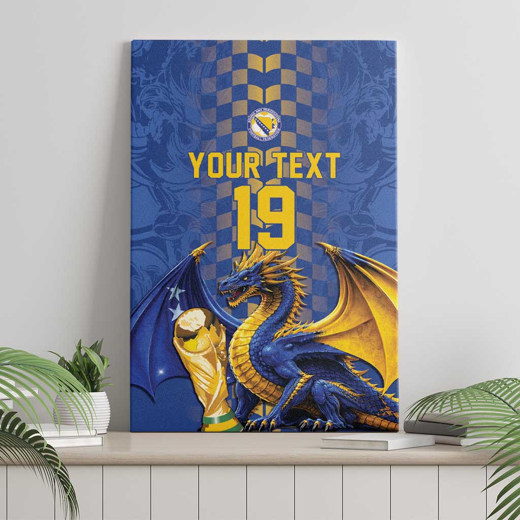 Custom World Football Bosnia and Herzegovina Canvas Wall Art Go Zmajevi Dragons Road To 2026