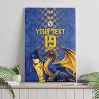 Custom World Football Bosnia and Herzegovina Canvas Wall Art Go Zmajevi Dragons Road To 2026
