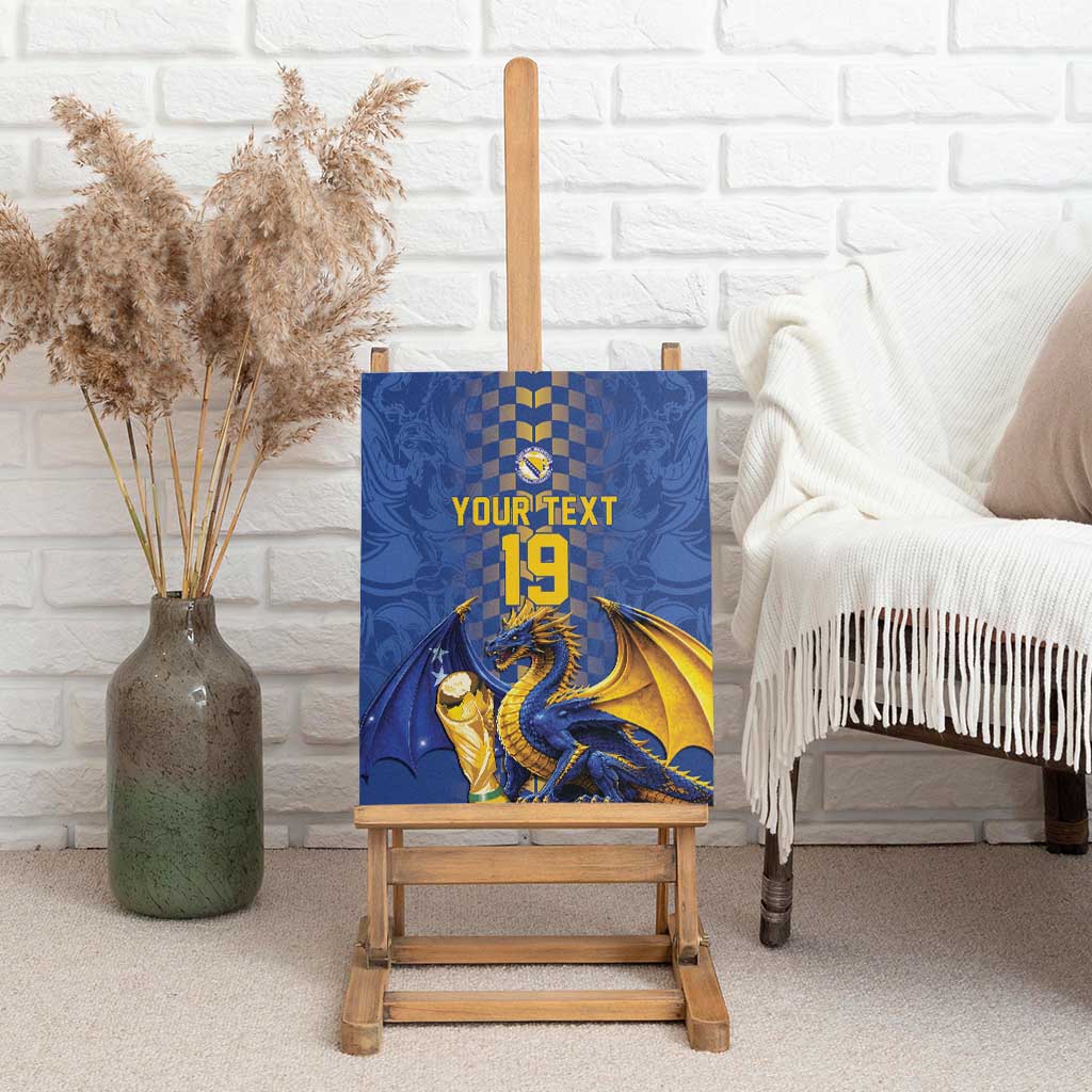 Custom World Football Bosnia and Herzegovina Canvas Wall Art Go Zmajevi Dragons Road To 2026