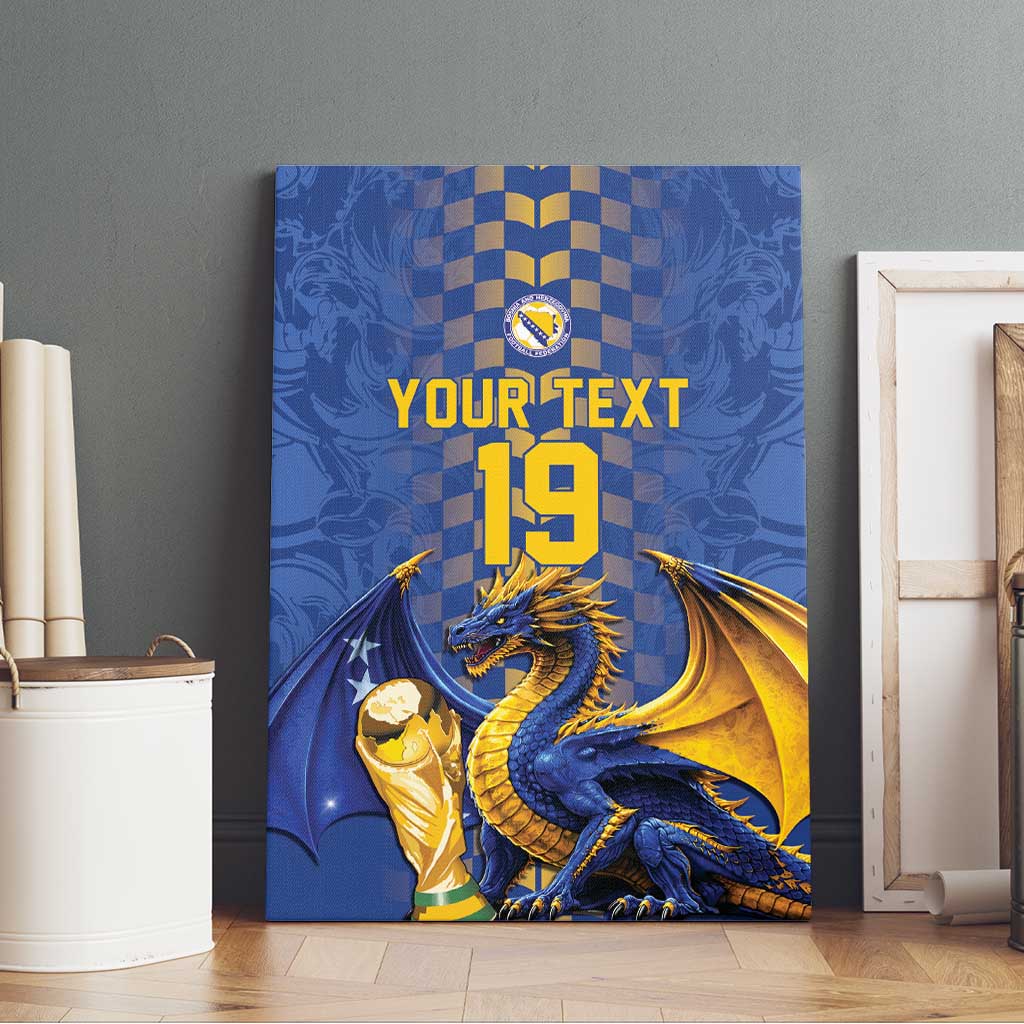 Custom World Football Bosnia and Herzegovina Canvas Wall Art Go Zmajevi Dragons Road To 2026