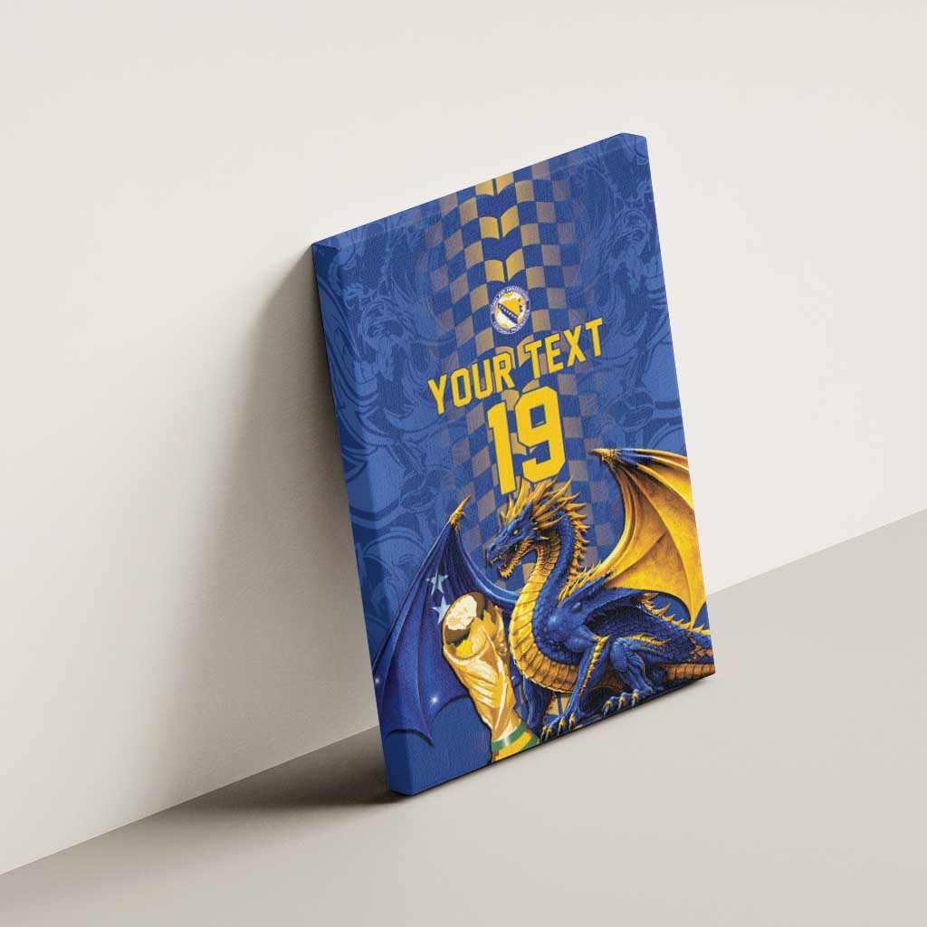 Custom World Football Bosnia and Herzegovina Canvas Wall Art Go Zmajevi Dragons Road To 2026